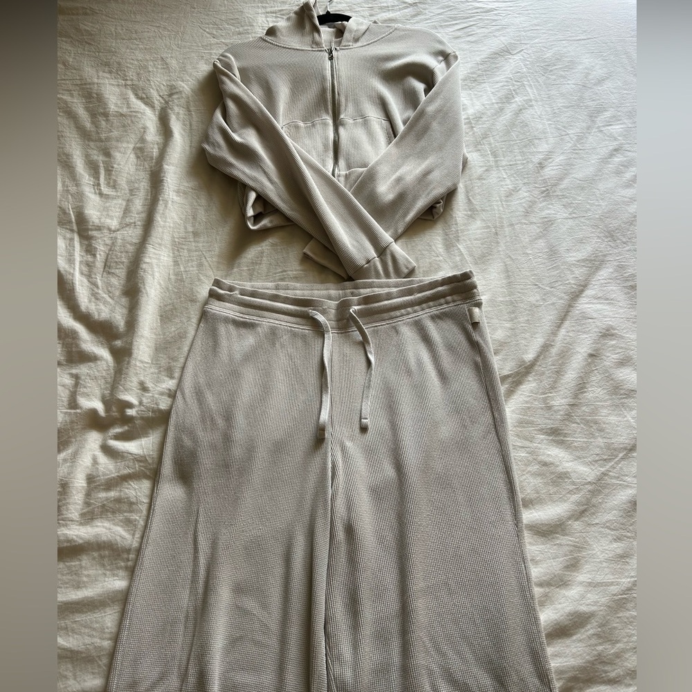 Hollister Two Piece Waffle Lounge Set